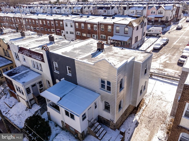 6982 Clinton Rd, Upper Darby, PA 19082 - view of snowy aerial view