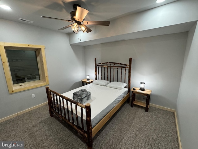 68 Taylor Ln, Mc Henry, MD 21541 - carpeted bedroom with baseboards and a ceiling fan