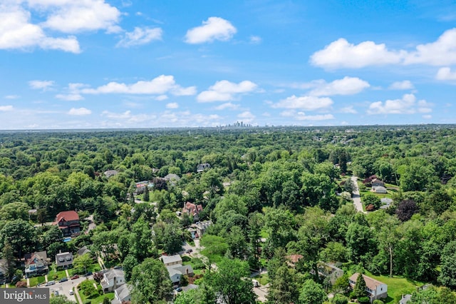 127 Webster Ave, Wyncote, PA 19095 - drone / aerial view of a heavily wooded area