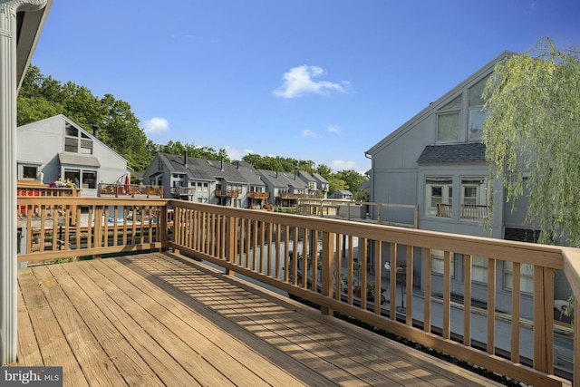 11174 Glade Dr, Reston, VA 20191 - wooden deck featuring a residential view