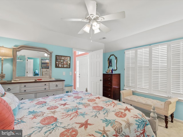 132 Seabright Way Unit D5, Rehoboth Beach, DE 19971 - carpeted bedroom with a ceiling fan