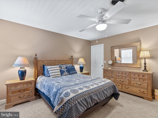 132 Seabright Way Unit D5, Rehoboth Beach, DE 19971 - bedroom featuring carpet, a ceiling fan, and baseboards