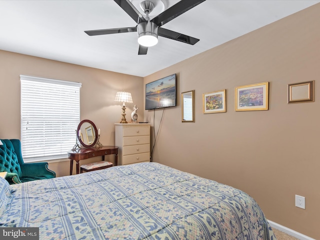 132 Seabright Way Unit D5, Rehoboth Beach, DE 19971 - bedroom featuring carpet flooring, baseboards, and a ceiling fan