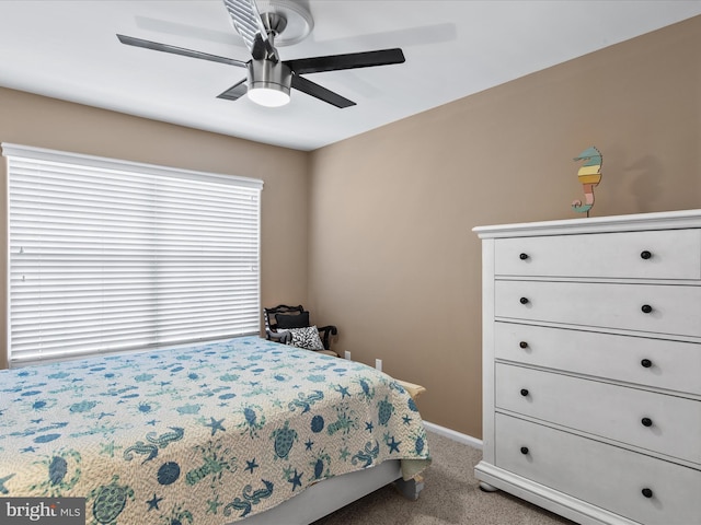 132 Seabright Way Unit D5, Rehoboth Beach, DE 19971 - carpeted bedroom with baseboards and a ceiling fan