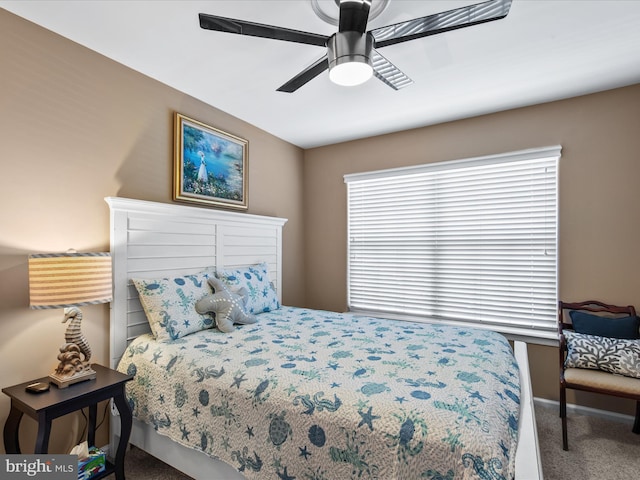 132 Seabright Way Unit D5, Rehoboth Beach, DE 19971 - carpeted bedroom with ceiling fan and baseboards