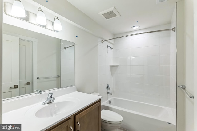 19 Gentle Slope Way, Gettysburg, PA 17325 - bathroom with vanity, toilet, and bathtub / shower combination