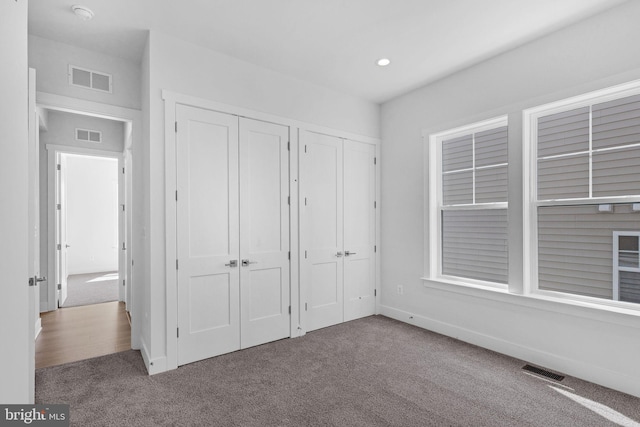 19 Gentle Slope Way, Gettysburg, PA 17325 - unfurnished bedroom with carpet, two closets, recessed lighting, and baseboards