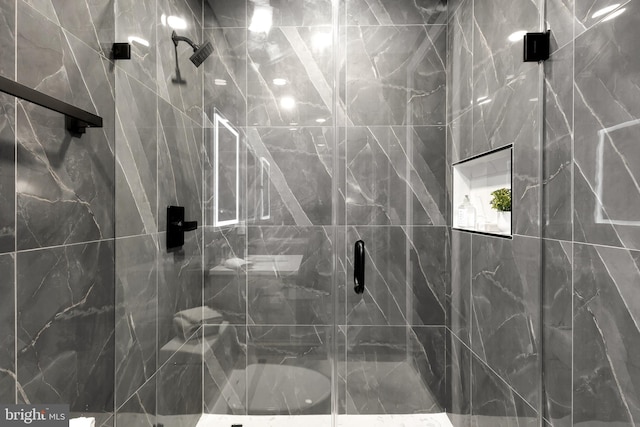 2305 Nicholson St SE Unit 305, Washington, DC 20020 - full bath featuring a marble finish shower