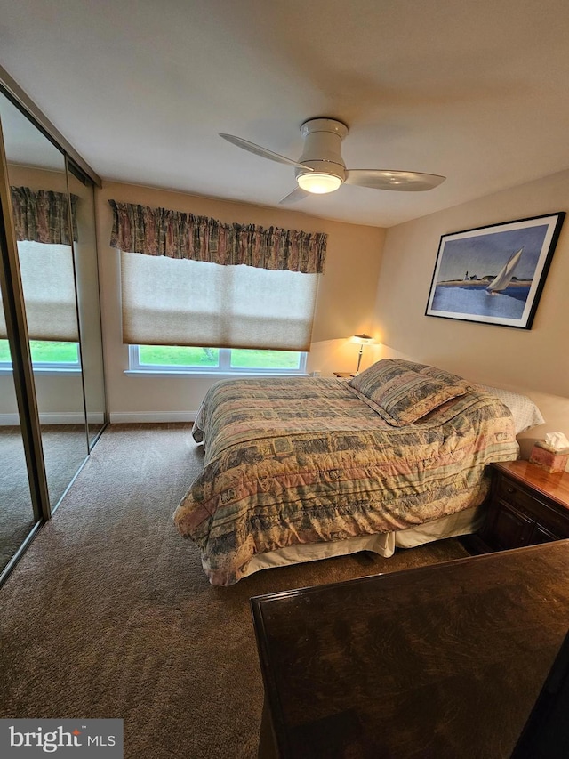 57 Finchley Ct, Southampton, NJ 08088 - carpeted bedroom with a ceiling fan and baseboards