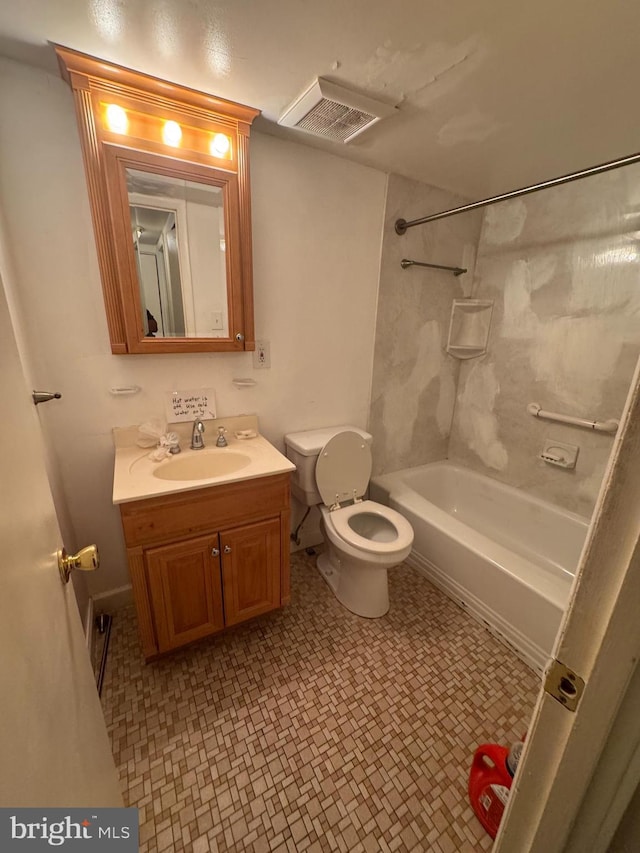 3823 Saint Barnabas Rd Unit 204, Suitland, MD 20746 - bathroom featuring vanity, tile patterned floors, and shower / bathtub combination
