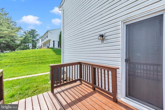 31 Ewing Dr Unit C, Reisterstown, MD 21136 - wooden terrace with a lawn