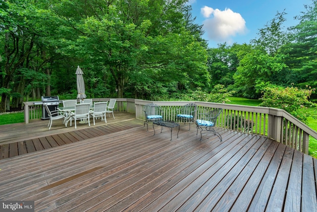 27 Arnold Dr, Princeton Junction, NJ 08550 - wooden terrace with outdoor dining space