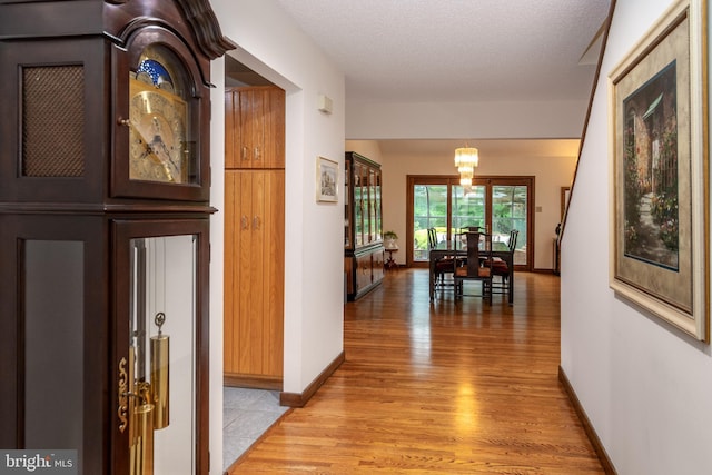 27 Arnold Dr, Princeton Junction, NJ 08550 - hall with light wood finished floors and a chandelier