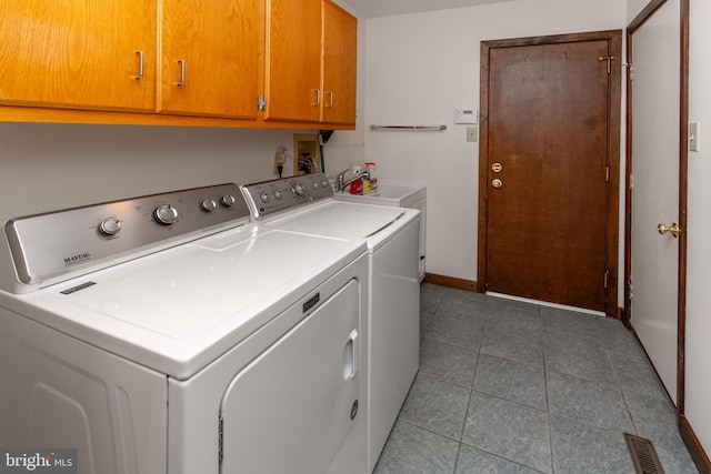 27 Arnold Dr, Princeton Junction, NJ 08550 - washroom with cabinet space, washer and dryer, and tile patterned flooring