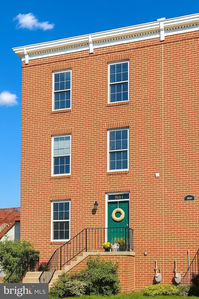 1501 Stack St, Baltimore, MD 21230 - view of front of property featuring brick siding and stairway