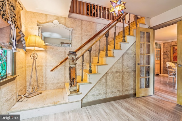 947 Martin Rd, Baltimore, MD 21221 - stairway featuring wood finished floors