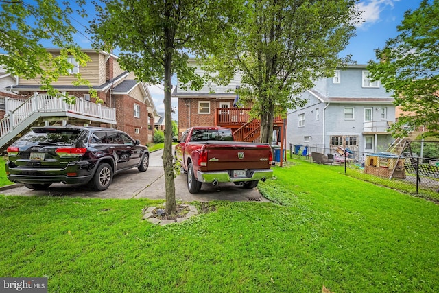 2707 Kildaire Dr, Baltimore, MD 21234 - view of yard with stairs and a residential view