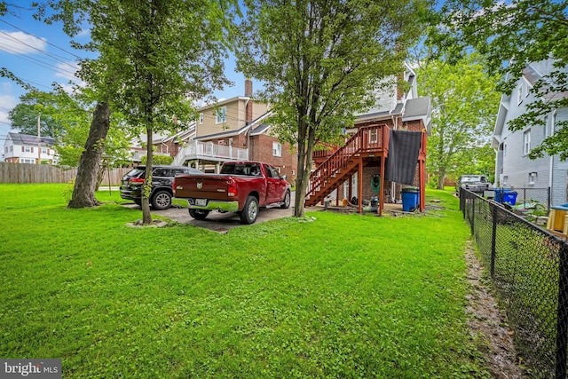 2707 Kildaire Dr, Baltimore, MD 21234 - view of yard with stairs