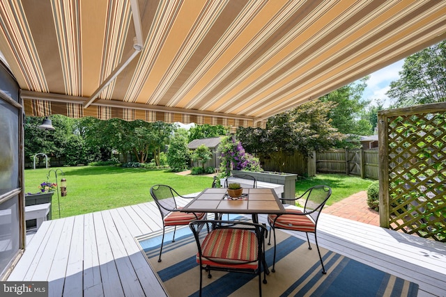 12 Hatsawap Rd, Cambridge, MD 21613 - wooden terrace with outdoor dining area