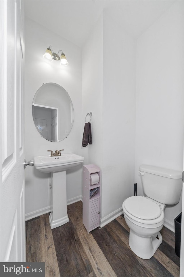 605 Red Timber Ln, Smyrna, DE 19977 - half bathroom featuring wood finished floors
