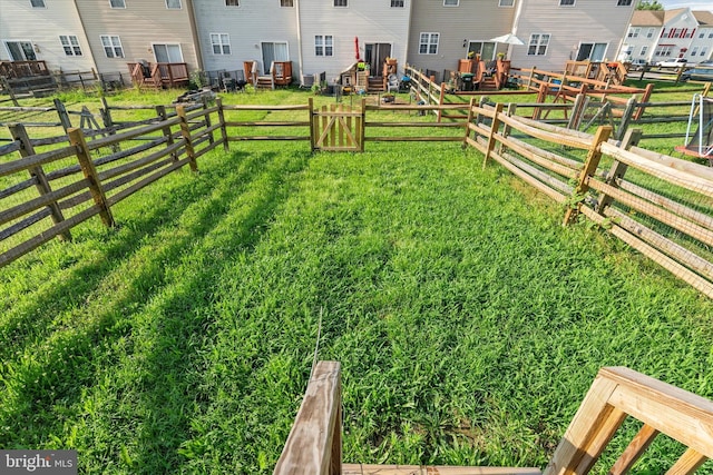 605 Red Timber Ln, Smyrna, DE 19977 - view of yard featuring a playground