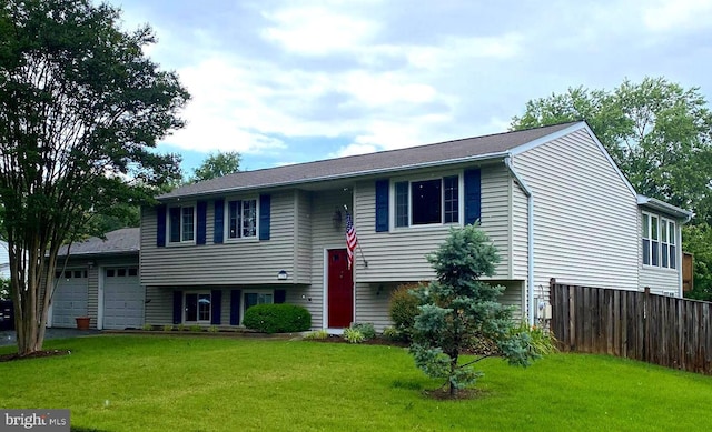 12706 Northcliff Rd, Bowie, MD 20720 - split foyer home featuring an attached garage and asphalt driveway