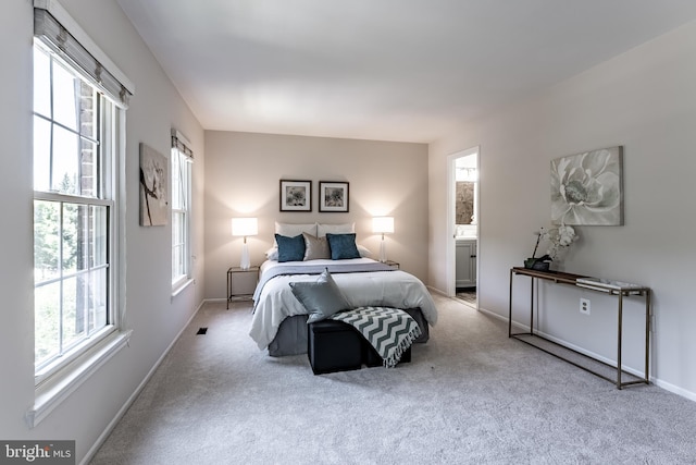 7910 Peyton Forest Trl, Annandale, VA 22003 - carpeted bedroom with baseboards and ensuite bathroom