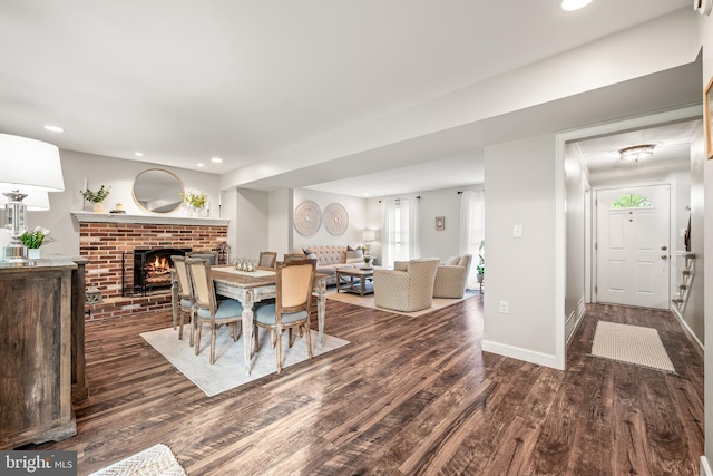 1576 Delong Dr, Downingtown, PA 19335 - dining area with wood finished floors, recessed lighting, and baseboards