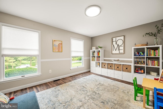 1576 Delong Dr, Downingtown, PA 19335 - recreation room featuring wood finished floors and baseboards