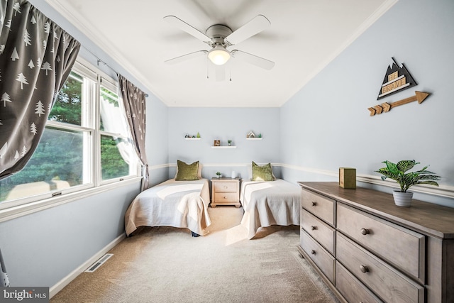 1576 Delong Dr, Downingtown, PA 19335 - bedroom featuring carpet, baseboards, and a ceiling fan