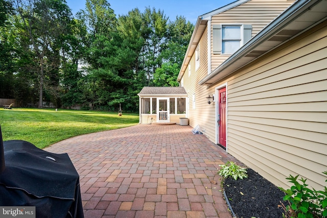 1576 Delong Dr, Downingtown, PA 19335 - view of patio with a sunroom