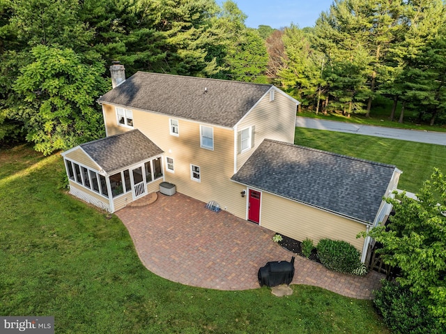 1576 Delong Dr, Downingtown, PA 19335 - view from above of property with a forest