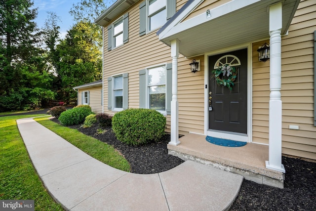 1576 Delong Dr, Downingtown, PA 19335 - doorway to property featuring covered porch