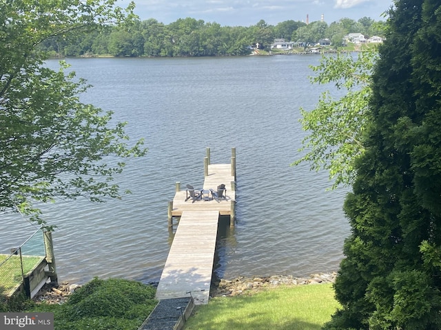 938 Nabbs Creek Rd, Glen Burnie, MD 21060 - dock area with a water view