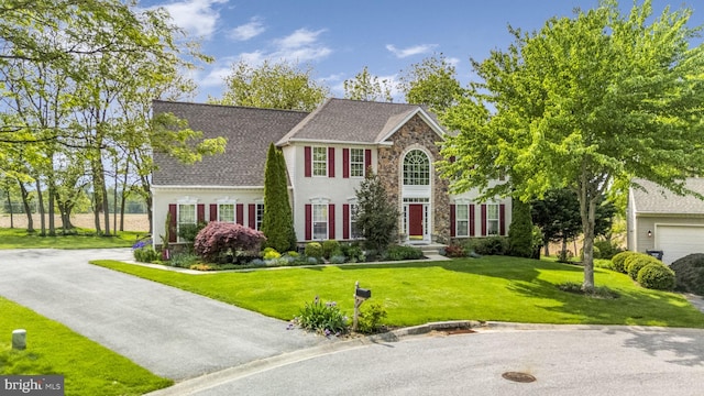 430 Dartmouth Ln, West Grove, PA 19390 - view of front of home with stone siding and a front yard
