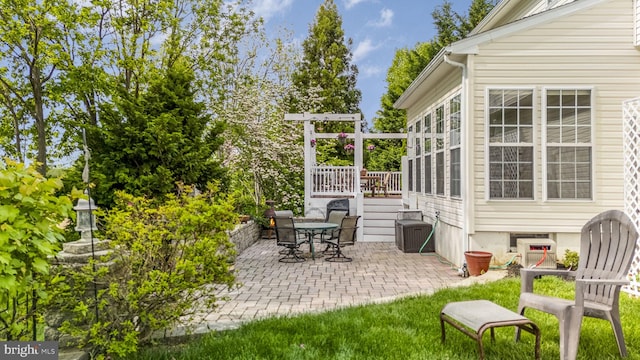 430 Dartmouth Ln, West Grove, PA 19390 - view of patio featuring a wooden deck