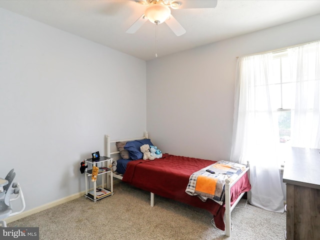 1204 S Fork Dr, Front Royal, VA 22630 - bedroom with carpet, ceiling fan, and baseboards