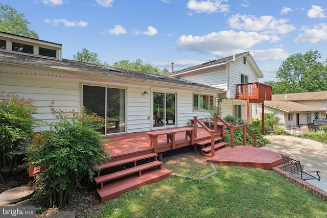 9207 Bois Ave, Vienna, VA 22182 - rear view of property featuring a deck and a balcony
