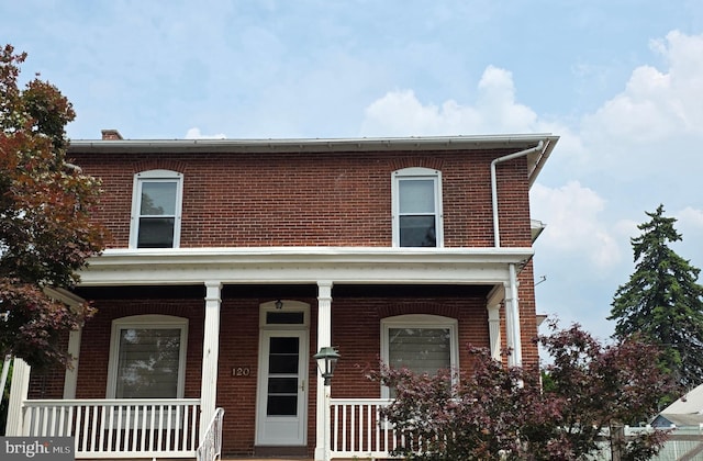 120 S Morwood Ave, Reading, PA 19609 - view of property featuring brick siding and a porch
