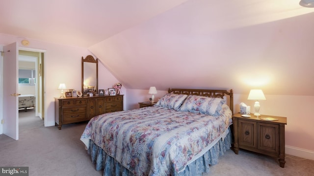 126 Heartwood Rd, Levittown, PA 19056 - carpeted bedroom with lofted ceiling and baseboards