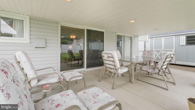 126 Heartwood Rd, Levittown, PA 19056 - view of patio / terrace featuring outdoor dining space