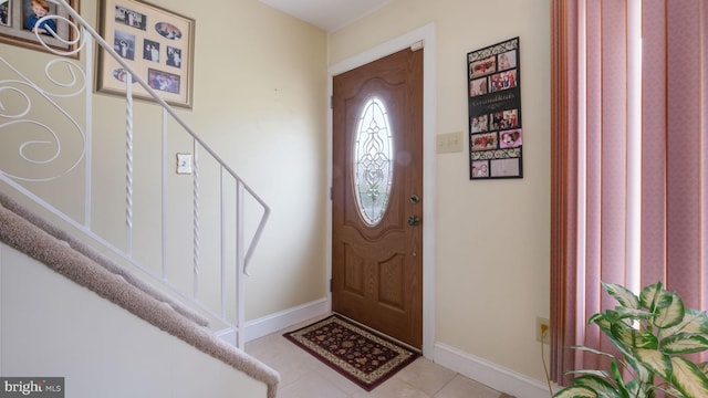 126 Heartwood Rd, Levittown, PA 19056 - foyer entrance with baseboards