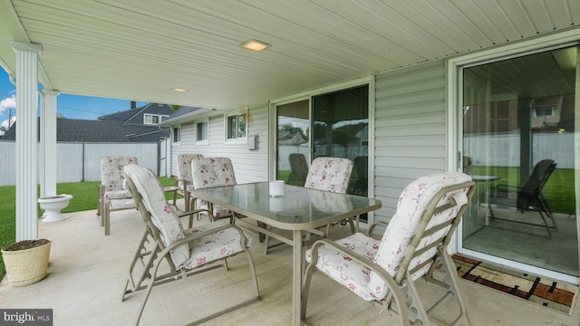 126 Heartwood Rd, Levittown, PA 19056 - view of patio / terrace featuring outdoor dining space