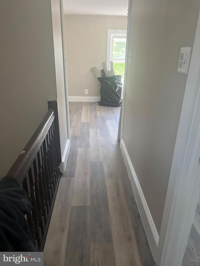 1105 N Chestnut St, Paulsboro, NJ 08066 - hall with wood finished floors and baseboards