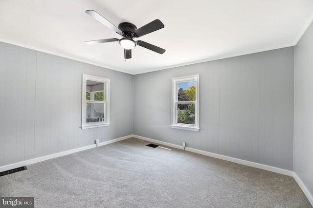 223 One Mile Run Rd, Philipsburg, PA 16866 - carpeted spare room with healthy amount of natural light, ceiling fan, and baseboards