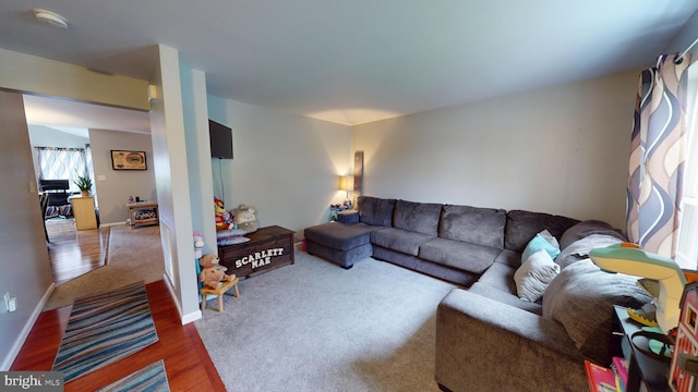 69 Geisinger Ln, Lewistown, PA 17044 - living room with wood finished floors and baseboards