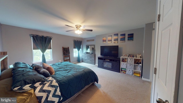 69 Geisinger Ln, Lewistown, PA 17044 - carpeted bedroom with a ceiling fan and baseboards