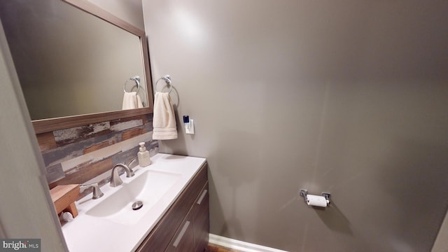 69 Geisinger Ln, Lewistown, PA 17044 - bathroom featuring vanity and tasteful backsplash