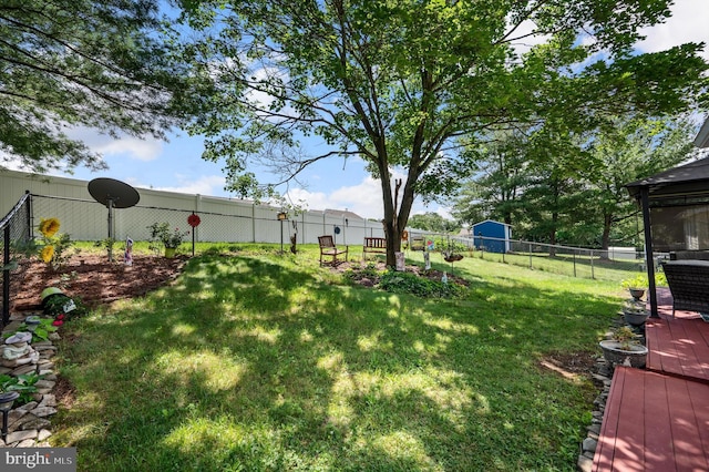 108 Oakmont Cir, Winchester, VA 22602 - fenced backyard with a deck
