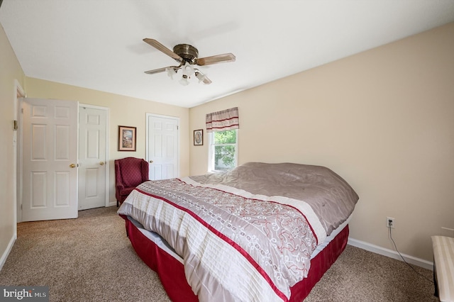 108 Oakmont Cir, Winchester, VA 22602 - carpeted bedroom featuring baseboards and a ceiling fan
